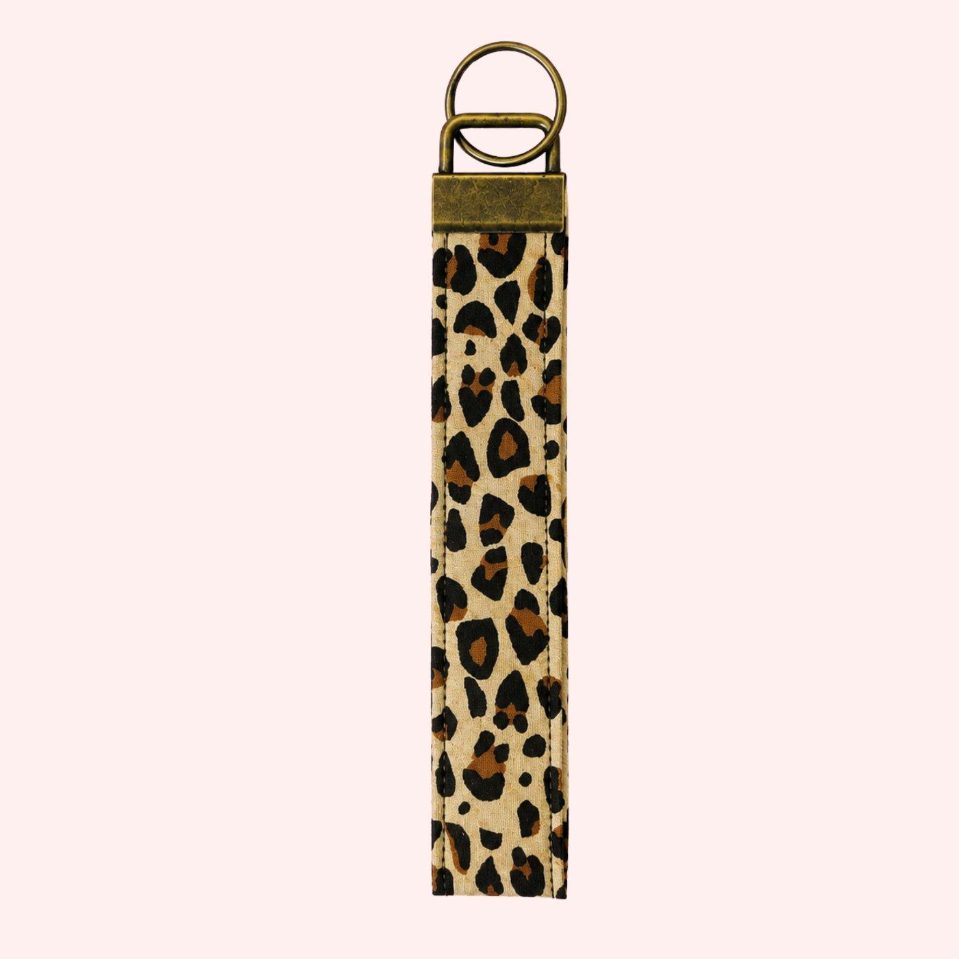 Wristlet Keychain, Cheetah Print