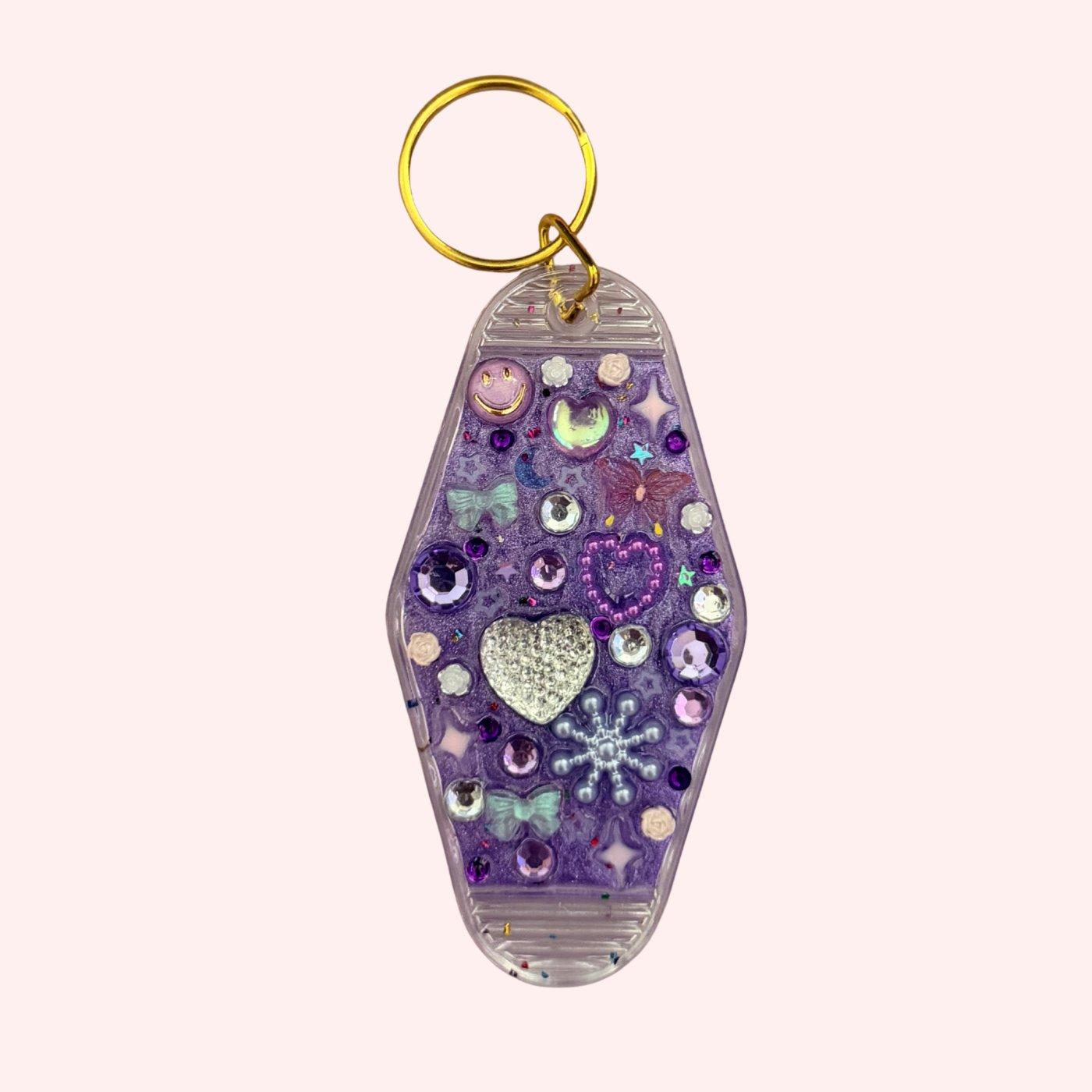 "Junk" Keychains, Example- Purple Theme Keychain